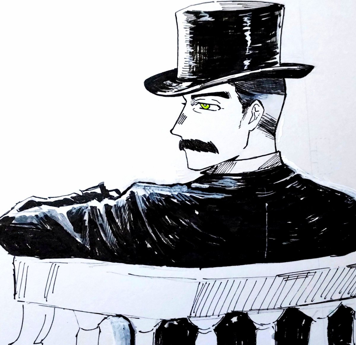 JI3CP4SU3C's tweet image. #RWBY #RWBYfanart #ArthurWatts
I think Watts may fit on 19th century outfit.