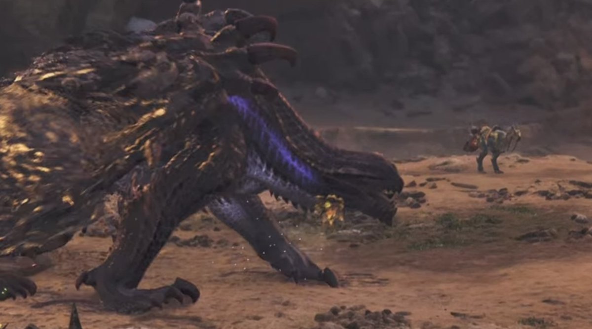 ほっぺに刃鱗刺さったゴアさん
草むらではしゃいでオナモミ付けた犬みたい