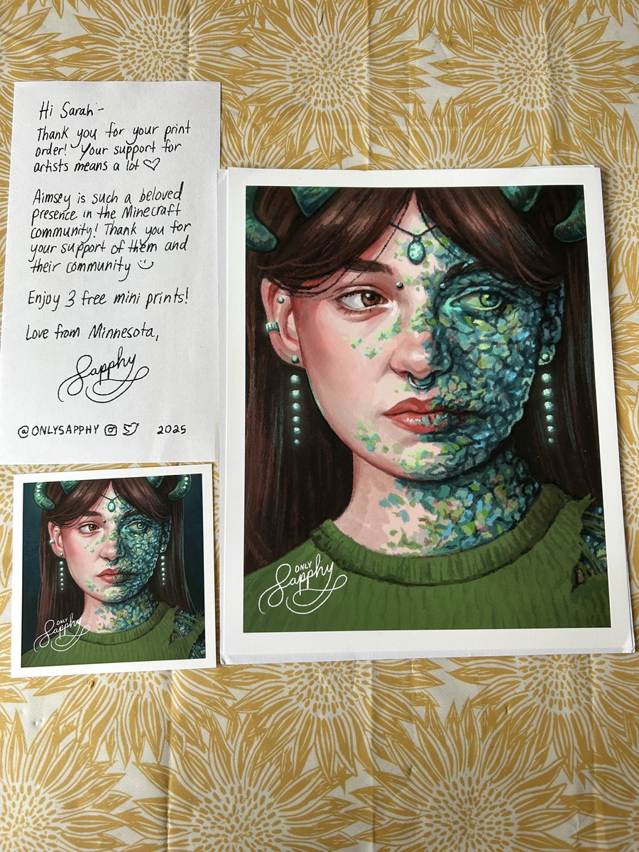 Absolutely in love with my art print of my amazing kiddo by <a href="/onlysapphy/">sapphy</a>  Thankyou so so much . Amazing artist check their page out 😍💖 <a href="/aimseytwo/">aimsey two</a> <a href="/aimseytv/">aimsey 🌼</a>