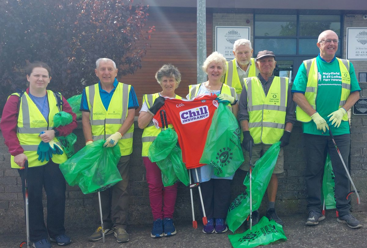 Wishing the Cork senior Hurling Team the very best of luck today in the All Ireland semi final against Dublin in Croke Park from all of us bin Mayfield St Lukes Tidy Towns Group!! Rebels Abú!!