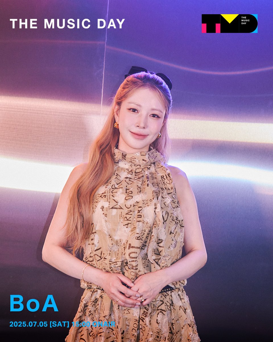 【BoA】さんのバックステージフォトを公開📸

🪩THE MUSIC DAY 2025🪩
7月5日(土) 15:00から8時間生放送中📺⚡️

#THEMUSICDAY
#TMD2025
#BoA 
<a href="/BoA_avex_staff/">BoA JP OFFICIAL</a>