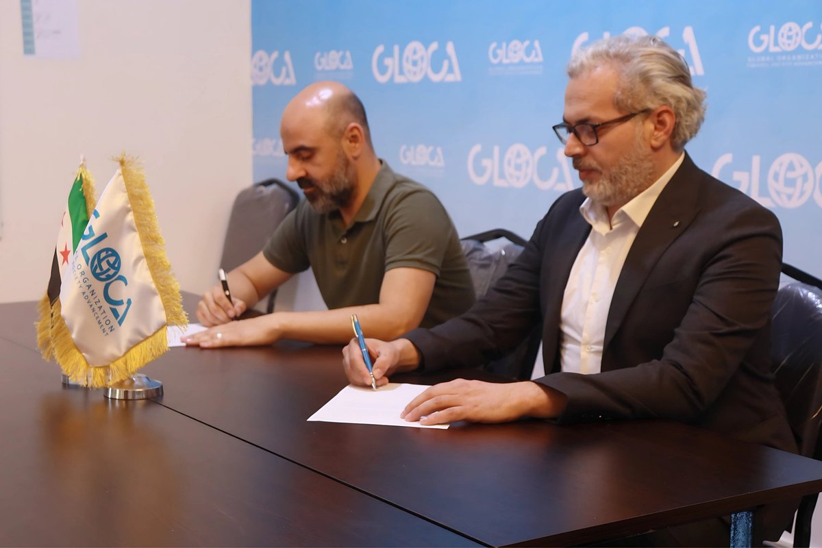 glocaorg's tweet photo. GLOCA and the Syrian Dialogue Center sign an MoU to boost cooperation in awareness, youth empowerment, and rights-focused research. https://t.co/jyUiMTeY5u