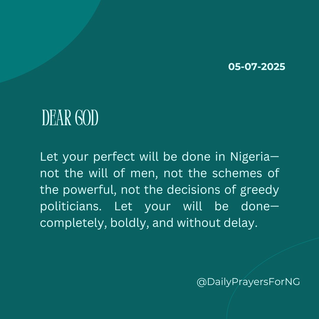 Daily Prayers For Nigeria (@dailyprayers4ng) on Twitter photo 