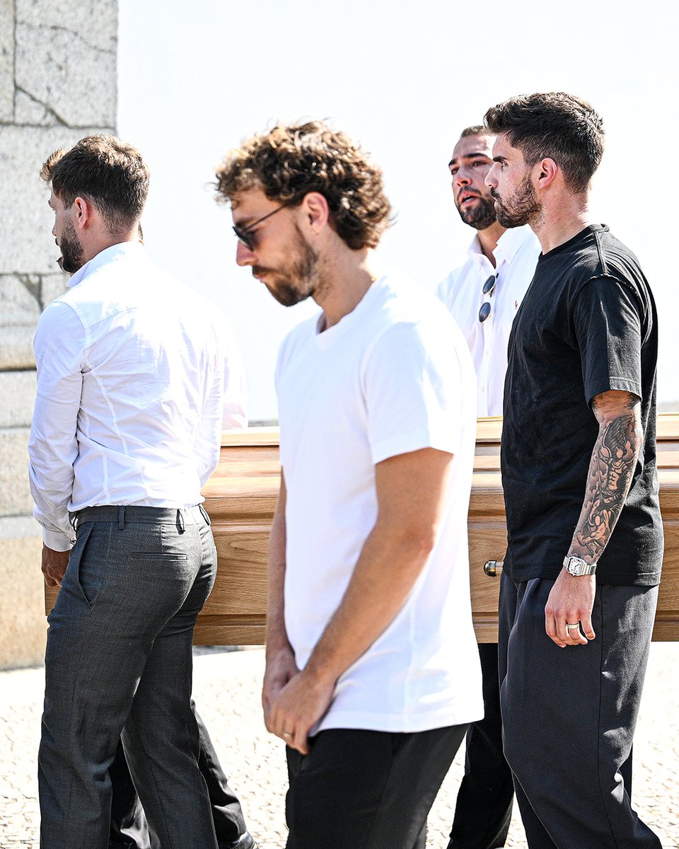 Teammates were alongside friends and family at the funeral of Diogo Jota and Andre Silva on Saturday.

Ruben Neves was a coffin bearer, after playing for Al-Hilal in the Club World Cup in Florida on Friday.