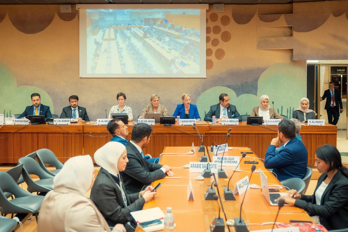 QatarMission_Ge's tweet image. The Permanent Mission of the State of #Qatar in Geneva @QatarMission_Ge, in cooperation with @BahrainMsnCH, @QatarDebate, and @GIHR_Official, organized a side event on the margins of the 59th session of the Human Rights Council entitled “Unlearning Discrimination: Education for…