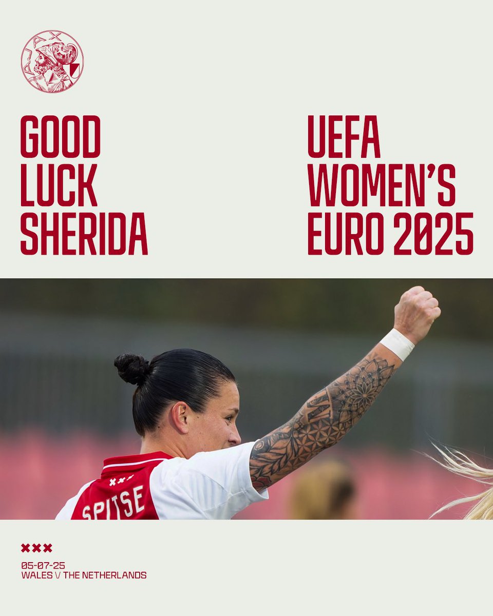 Good luck to Sherida &amp; OranjeLeeuwinnen at the Euros! 🦁