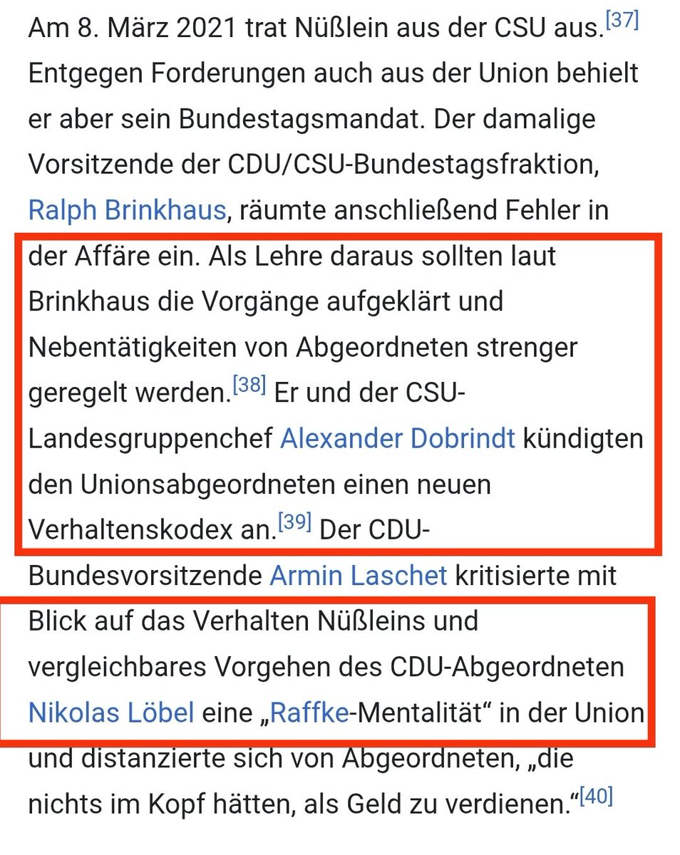 RitterinVomNi's tweet photo. @cvictordus #Nuesslein (CSU) und #Loebel (CDU) sind aus ihren Parteien ausgetreten, haben ihr Mandat aber bis Ende der Legislaturperiode behalten und Abgeordnetengehälter + X abkassiert.
#RaffkeMentalitaetDerUnion trifft es zu 💯.
#SpahnImmunitaetsaufhebung https://t.co/r91uvFsNMr https://t.co/UTZf4CMGyj