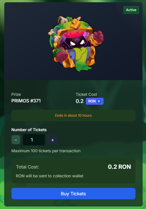 PrimosWarriors's tweet photo. 🎟️ PRIMOLotto: Shiny Edition is LIVE!

Only 5 Shiny Primos listed on the market. Floor? 110 RON 👀
This raffle? Just 0.2 RON per ticket 🤯
Feeling lucky? 🍀
🎁 We’re giving 25 $FD to everyone who:
- Likes & RTs this post

- Tags 2 friends

- Drops their Ronin wallet below 💥

Let’s gooo 👉 https://t.co/2UVegSTnoi