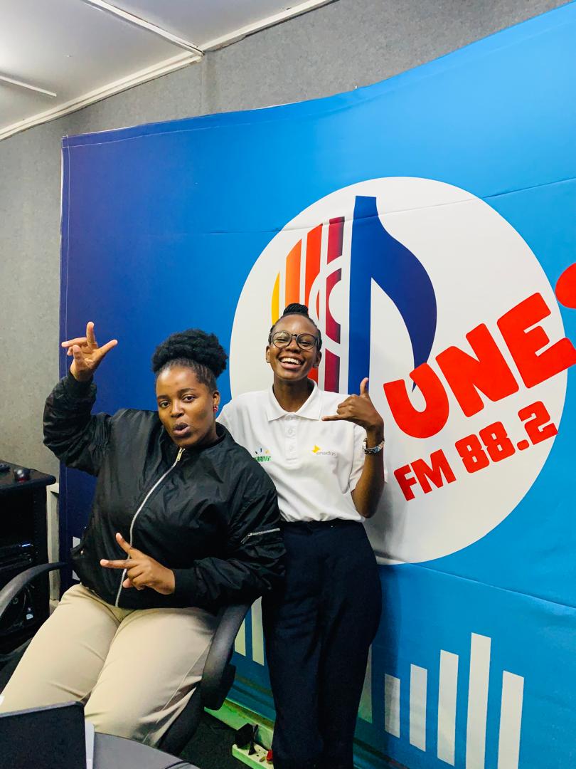 Powering our future , let us come together and use Clean Energy that Protects  people and the Planet 
 
#gogreen with Setsabile Shongwe and Enactus Marketing Officer Ayanda Michelle Shabangu 

#uneswafm ##loveatfirstsound
