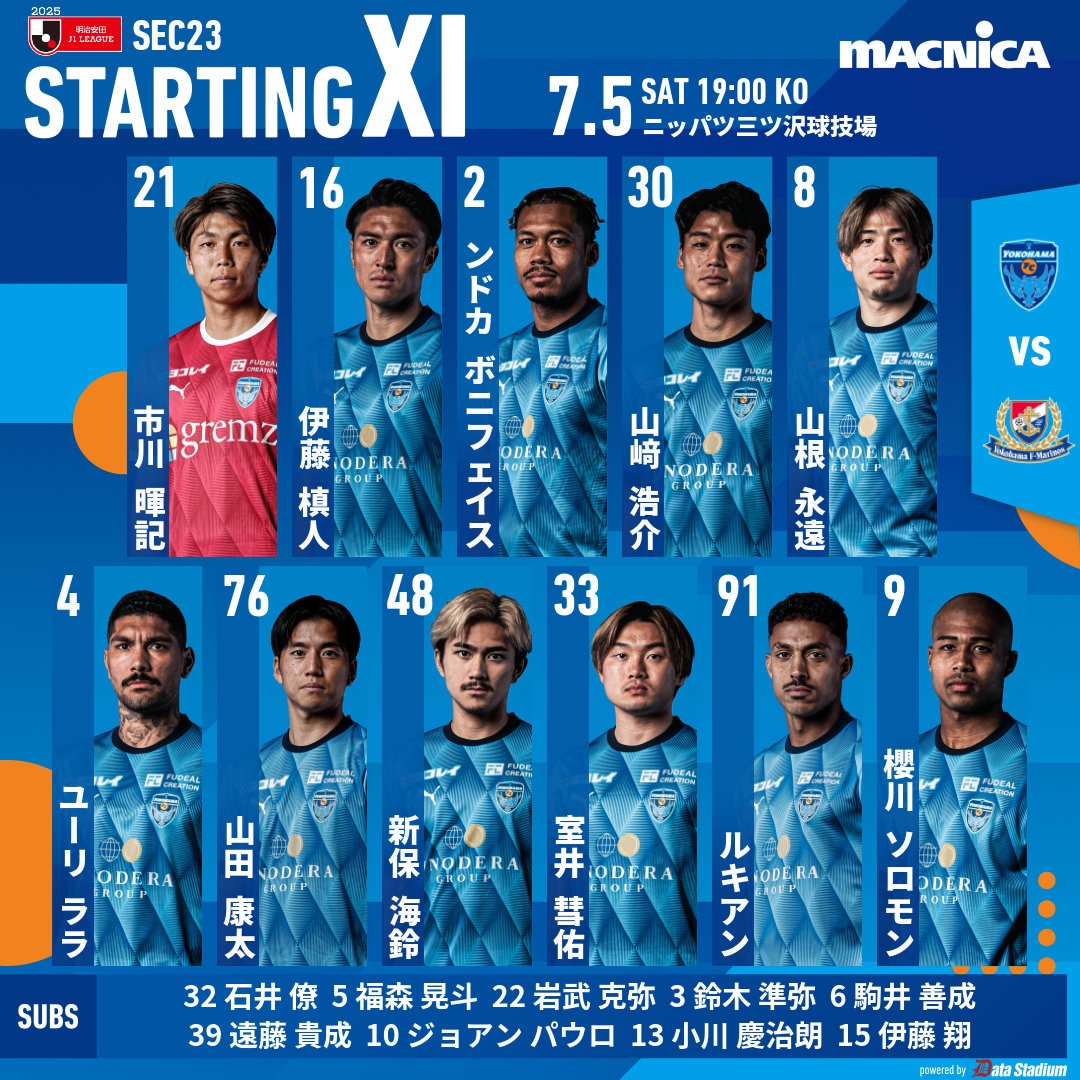 横浜FC ユニフォーム #3 鈴木準弥 Lサイズ 横浜FC ユニフォーム #3 鈴木準弥 Lサイズ