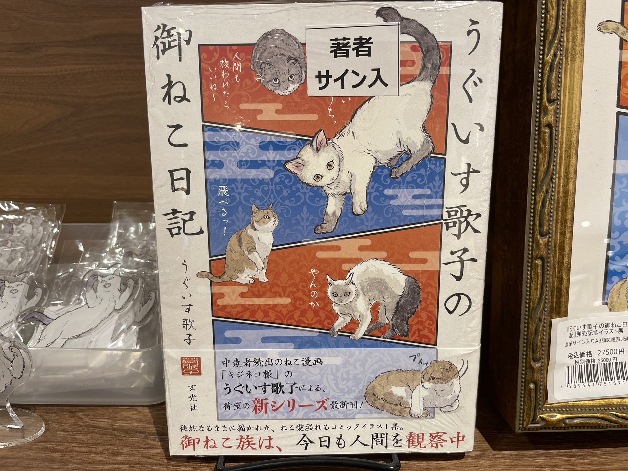 小説京の猫、口絵筒井年峰画 たとえ尽の内(中)、国芳 日本の猫(2)、国芳、浮世絵 ポスト
