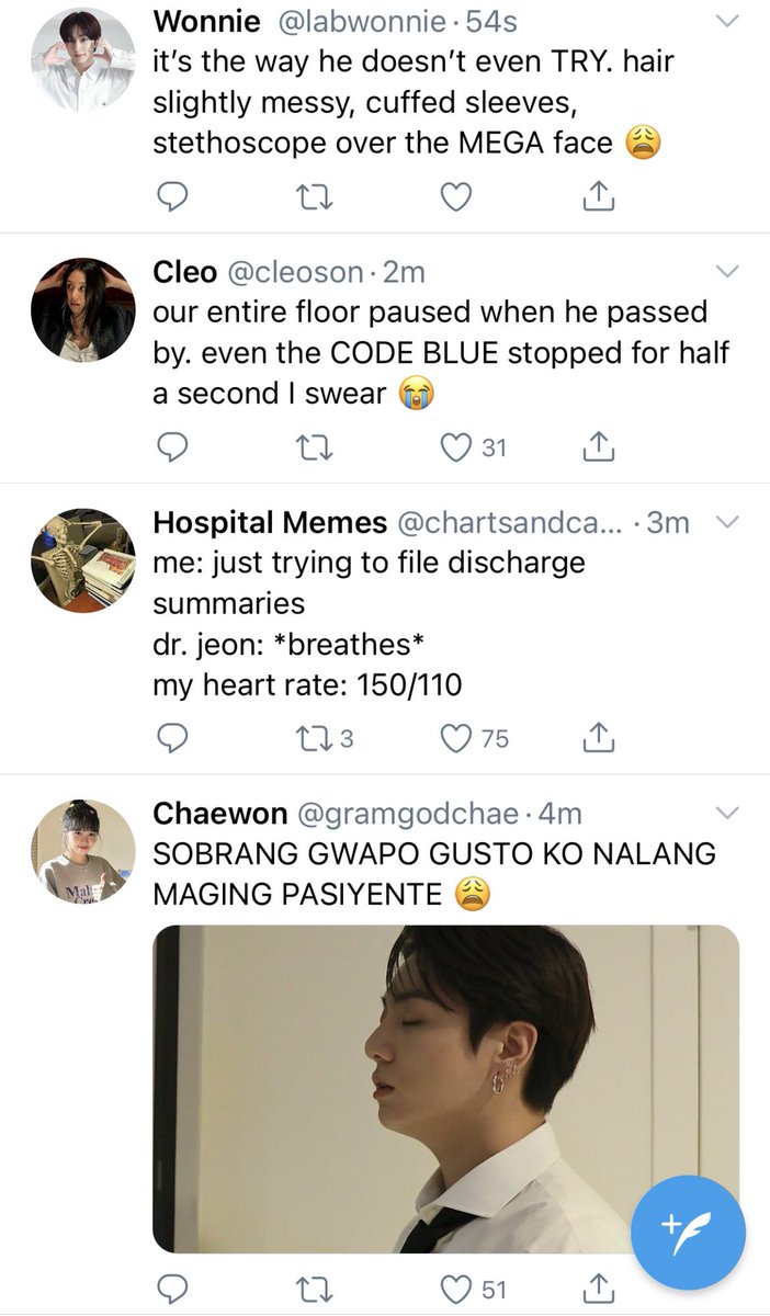 vkletters's tweet photo. 01. code blue and it’s just me fainting sa sobrang gwapo https://t.co/2q6XWniunB