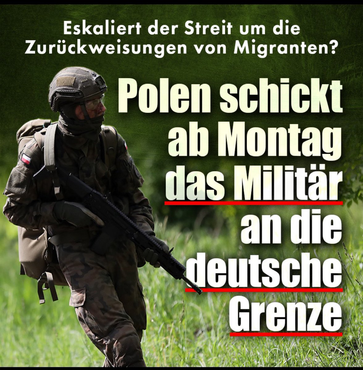 Wenn man in #Polen wüsste, dass die #Bundeswehr in einem Zustand ist, in dem die polnische Armee binnen 3 Wochen am Rhein stünde (wenn sie nur wollte), dann hätten wir vielleicht noch eine Perspektive für einen Regierungswechsel der etwas anderen Art.

Liebe Polen, befreit uns!