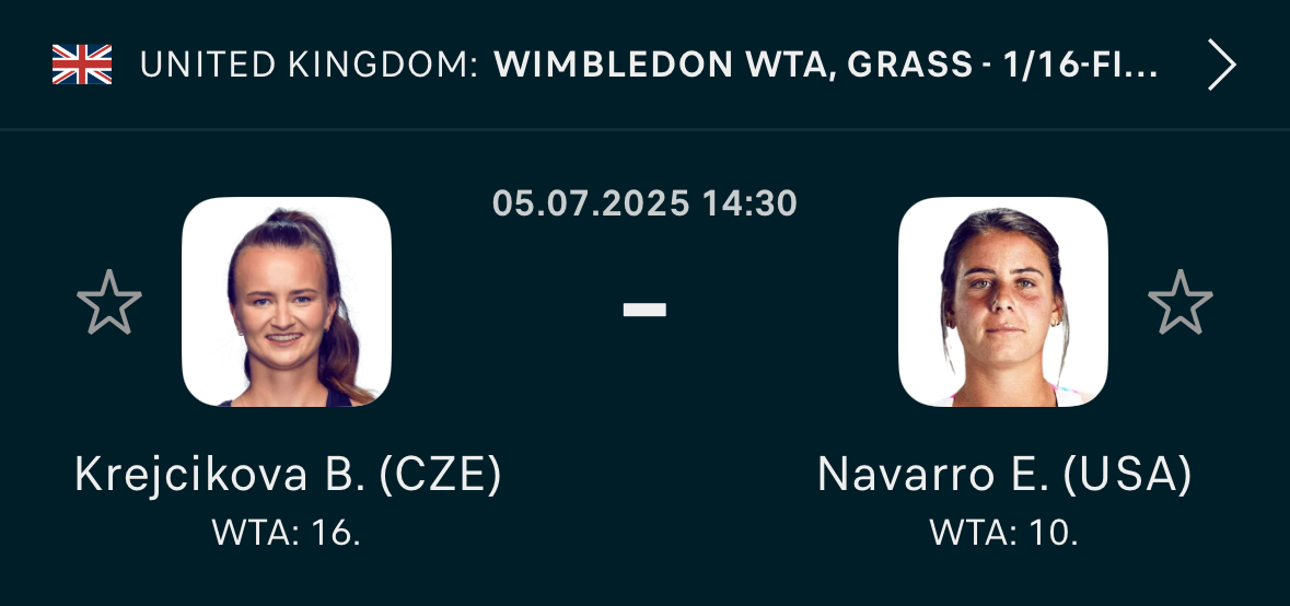 🚨 MAX PLAY OF THE YEAR!!!

Free money. The odds are dropping FAST, our VIPs locked it in 2 days ago.

My bot will send to everyone who 𝗟𝗜𝗞𝗘𝗦.
(must be following <a href="/SetPointBets/">Set Point 🎾</a>)