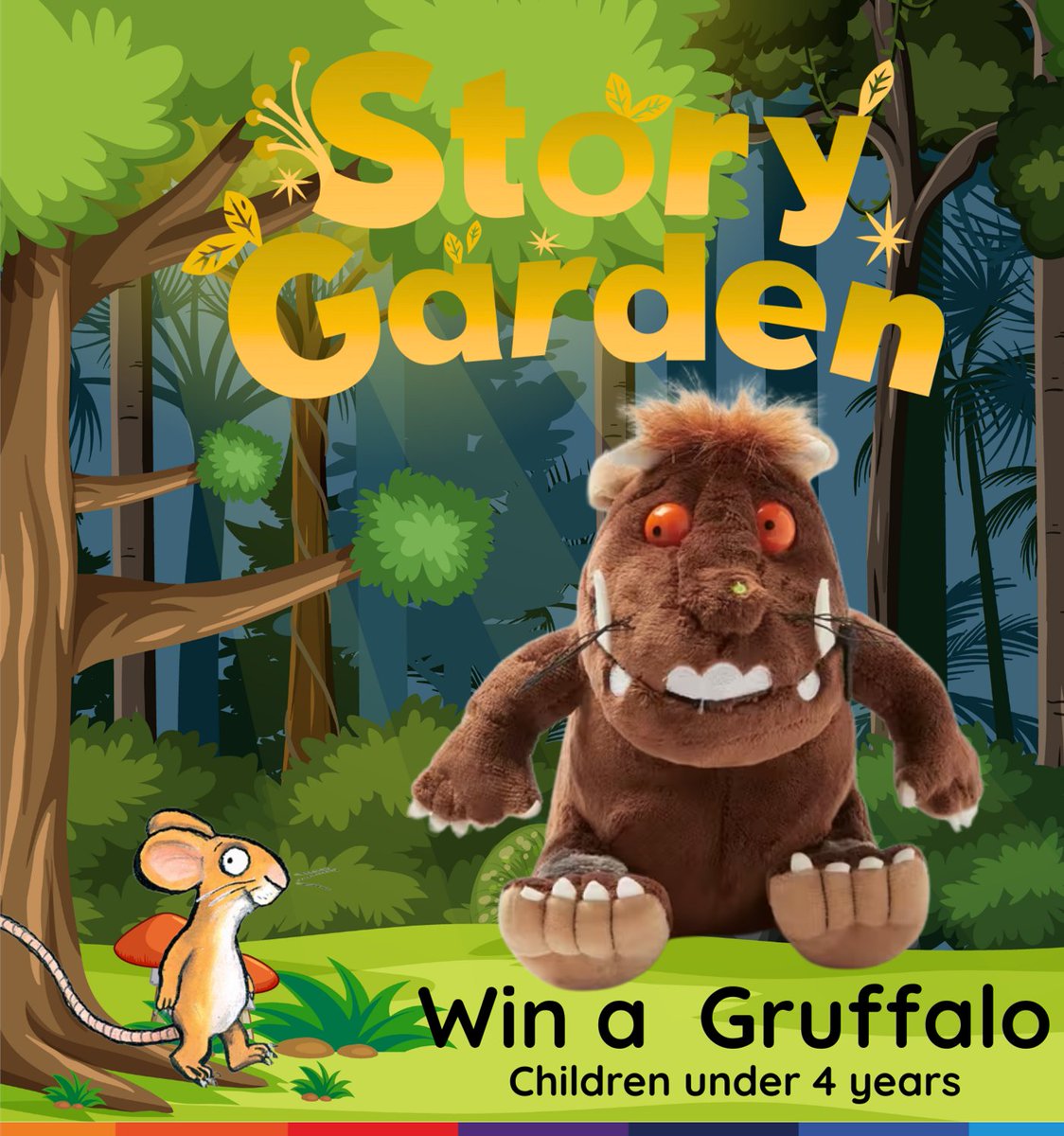 Under 4s can join the Mini Challenge. Collect stickers on a special collector card for the books they read and a certificate and gold sticker are given at the end. There’s a prize draw to win a cuddly Gruffalo! Register via: cwac.co/QbC2s
#StoryGarden