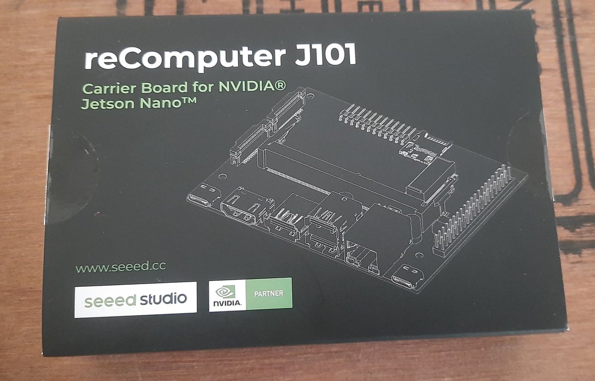 mrkandasamy's tweet photo. New arrival. NVIDIA Jetson Nano plus Seeed Studio reComputer J101 carrier board for facial recognition and object tracking.
@nvidia @NVIDIAAI @NVIDIARobotics @seeedstudio @MayaLabstvm
@mayalabs123
#MayaLabs
#Maya_Aerospace
#Thiruvanthapuram
#Trivandrum https://t.co/4iSDCfe3xO