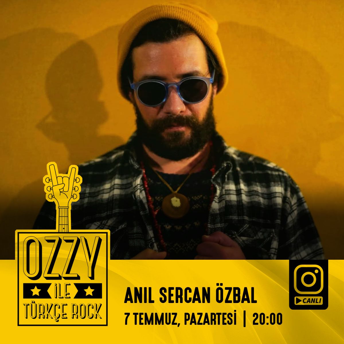 instagram canlı yayınlara devam ediyoruz🤟🏻
Ozzy ve Anıl Sercan Özbal pazartesi 20:00'da instagram.com/ozzytrrock adresinde sizlerle🎬
<a href="/ozzyonair_/">Ozzy</a> #anilsercanozbal