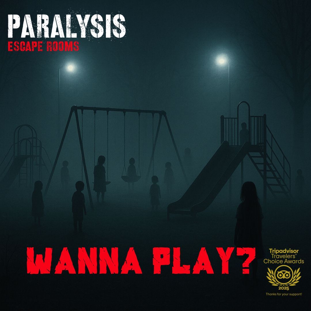 ParalysisRooms's tweet photo. “Playing a game was never meant to be safe…” 🕯️💀
Step inside the UK’s scariest escape room experience – where fear is not an option, it’s the goal.
🔗 Book now: https://t.co/RKKmDlggLS
#EscapeRoom #HorrorExperience #ParalysisEscapeRooms https://t.co/1oE1va8GgT