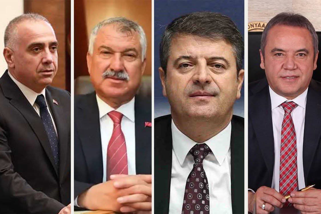 Demokratik yollarla halkımıza hizmet etmek için görev yapan Adana Büyükşehir Belediye Başkanımız Zeydan Karalar, Antalya Büyükşehir Belediye Başkanımız Muhittin Böcek, Büyükçekmece Başkan Vekili Ahmet Şahin ve Adıyaman Belediye Başkanımız Abdurrahman Tutdere’nin yalnızca bir