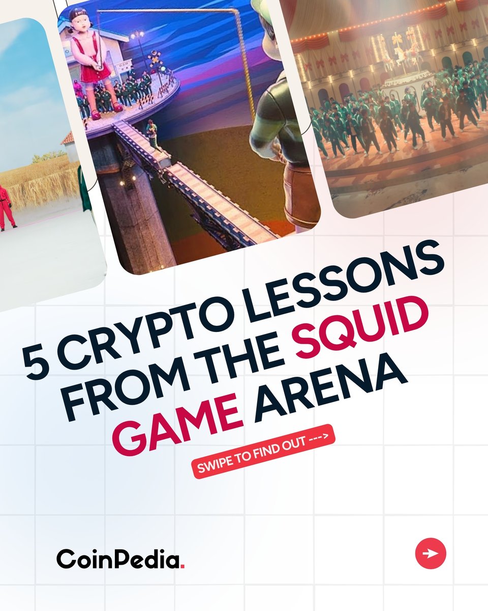 5 Crypto Lessons from the #SquidGame Arena

🔹In #crypto, just like in Squid Game, the stakes are high, and one wrong move can cost you everything.

👉Swipe through these 5 brutal yet essential #cryptocurrency lessons inspired by the arena.

Check out here👇