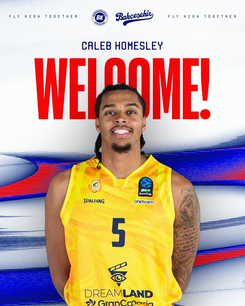 🙌 𝐂𝐚𝐥𝐞𝐛 𝐇𝐨𝐦𝐞𝐬𝐥𝐞𝐲, 𝐁𝐚𝐡𝐜̧𝐞𝐬̧𝐞𝐡𝐢𝐫 𝐊𝐨𝐥𝐞𝐣𝐢’𝐧𝐝𝐞!

🤝 Son olarak Dreamland Gran Canaria forması giyen ABD’li oyuncu, 2025-2026 sezonunda takımımızın başarısı için ter dökecek!

❤️💙Welcome to our family, Caleb!