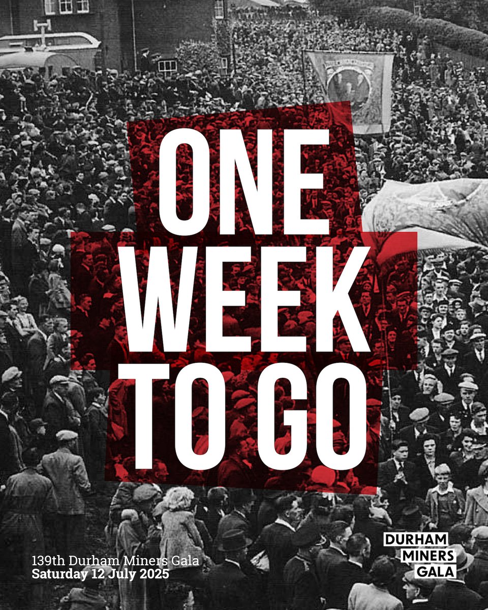 DurhamGala's tweet photo. We'll see you all in a week today for the 139th  #DurhamMinersGala. It's going to be special... https://t.co/88DCX1ZAWu