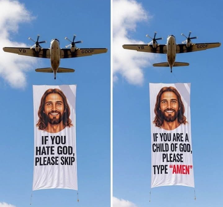 If you’re a child of God, please type; Amen!