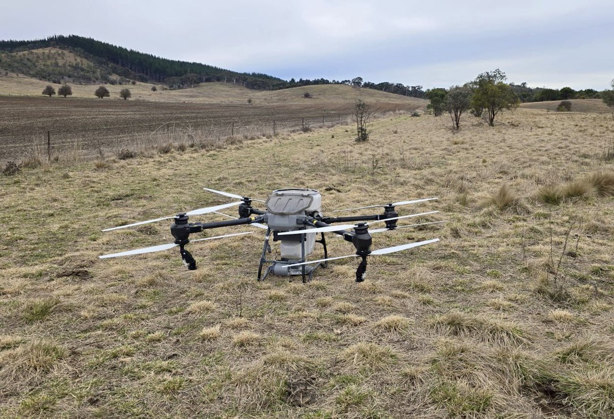 JessHyles's tweet image. Drone on duty at #sharrowpastoral today, throwing rocks at pesky weeds 👍 #visiontechlabs
visiontechlabs.com.au