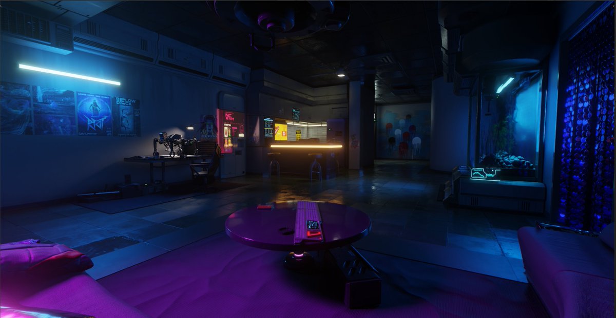 [WIP] Judy's Apartment / Blender (Cycles)

Updated shader (new multilayered nodes + fixed roughness / metalness + correct ML masks) / 95% game light sources

#cyberpunk2077 #cyberpunk #blender #cycles #scene #environment #3d #wolvenkit #cdpr #game #assets #fanart #map