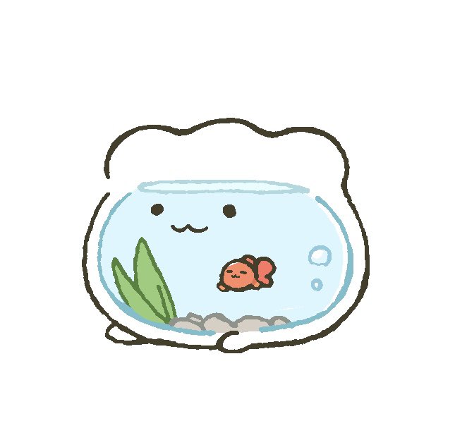 お座り金魚鉢ちゃん