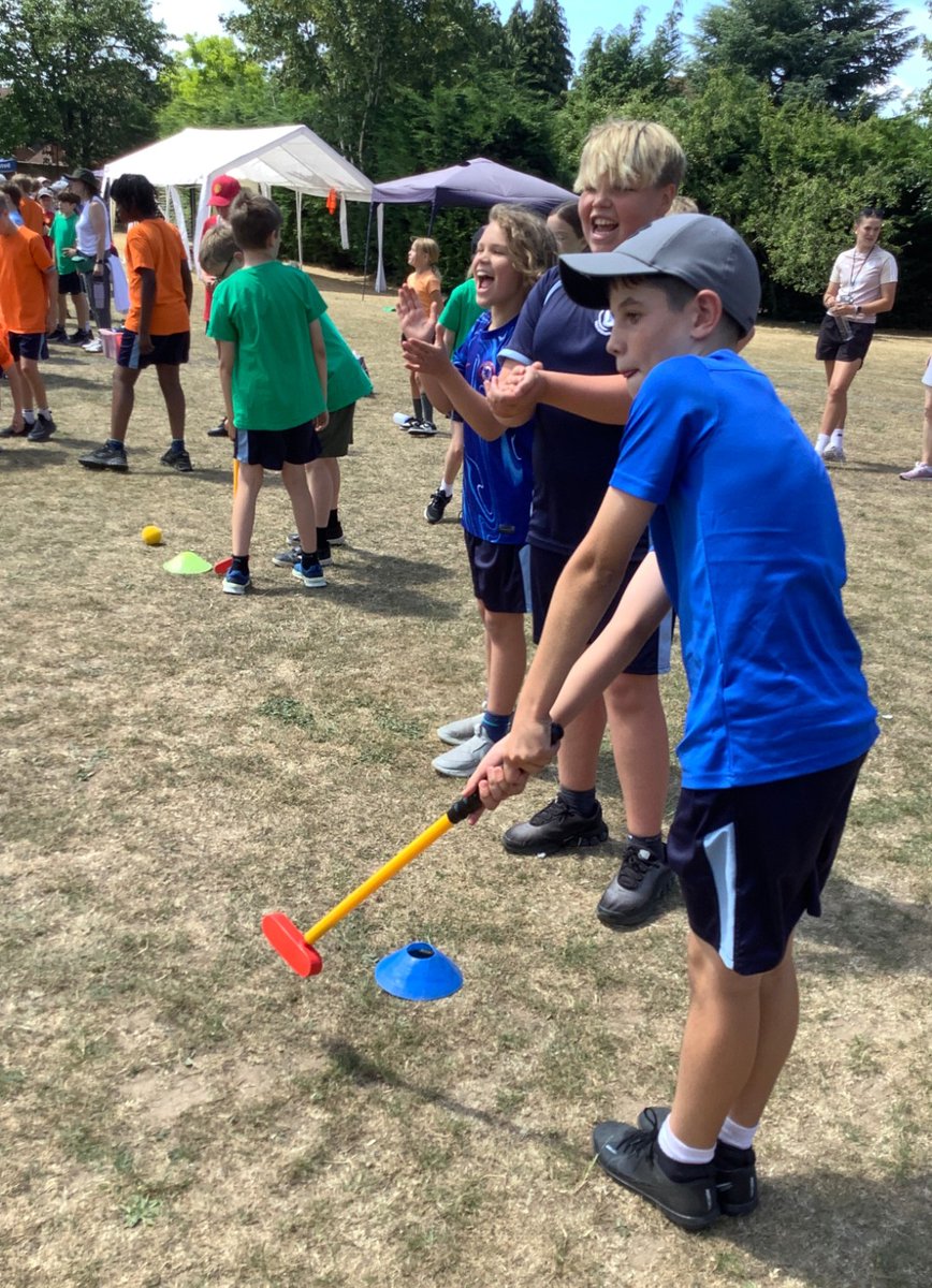 WestAshtead's tweet photo. What a fantastic Sports Day! West Ashtead pupils showed amazing teamwork, motivation, and skill.  It was heartwarming to see everyone supporting each other. Huge thanks to the Year 10 students from @TherfieldSchool for making the day run so smoothly.
#WeAreLEO 
@LEOacademies https://t.co/KDO3FgP8Ct