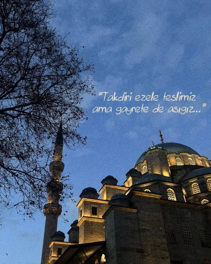 Takdiri ezele teslimiz ama gayrete de aşığız.