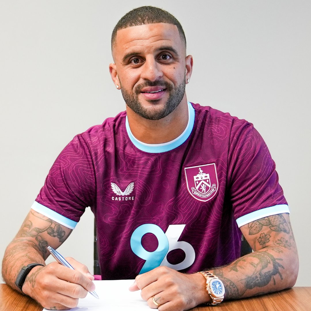 BurnleyOfficial's tweet photo. We are delighted to confirm the signing of England international Kyle Walker.

The experienced defender has put pen to paper on a two-year deal ✍️