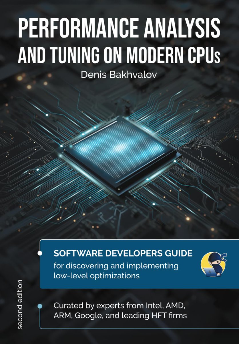 Mohit Mishra (@chessman786) on Twitter photo Performance Analysis and Tuning on Modern CPUs
whoever is interested in using every cycle of the CPU for their application, this is great read Performance Analysis and Tuning on Modern CPUs
whoever is interested in using every cycle of the CPU for their application, this is great read