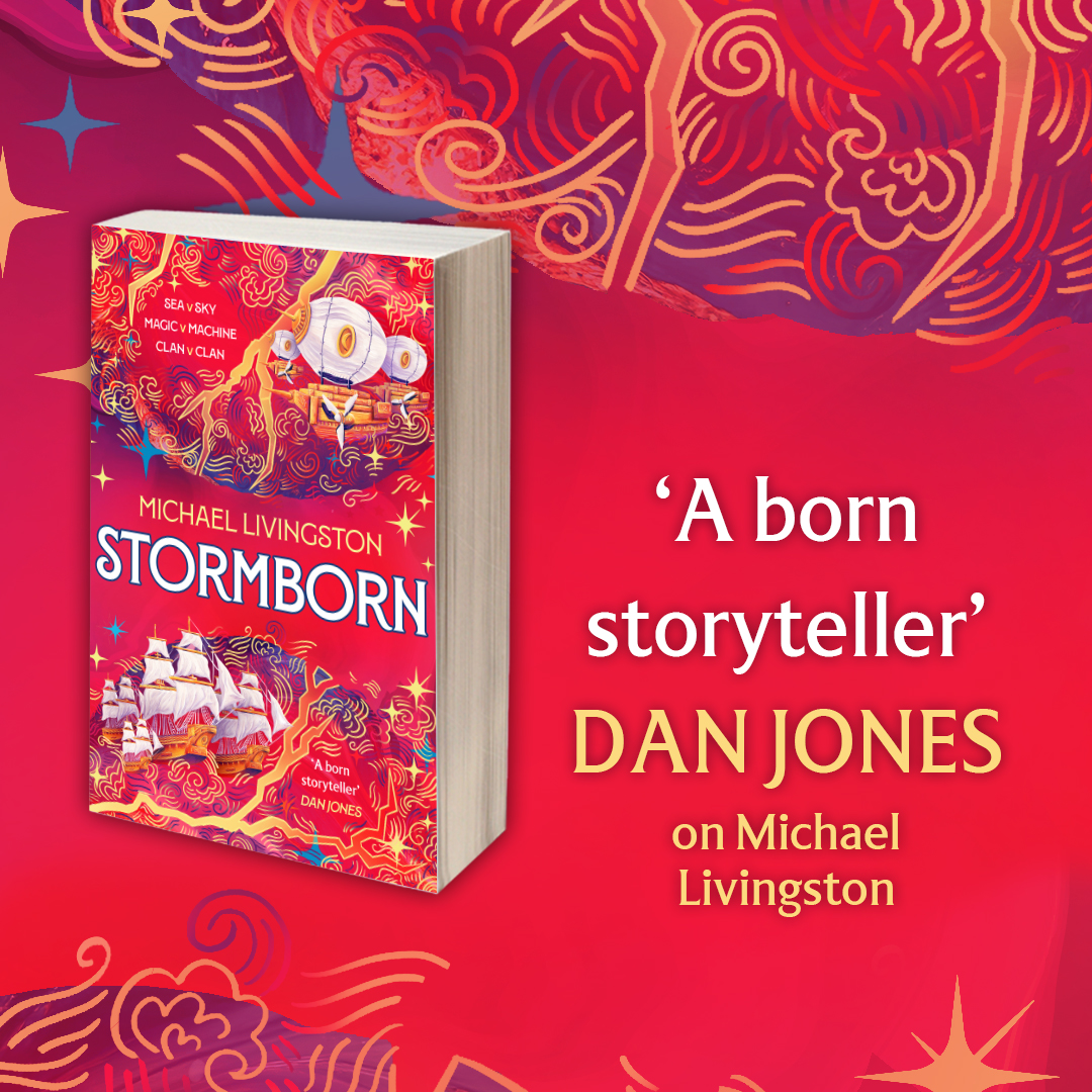 AdAstraFiction's tweet image. 'A born storyteller' @dgjones
#Stormborn the stunning conclusion to Michael Livingston's (@medievalguy) #SeabornCycle, the Fair Isles sail to battle, legends become real, and new magicks threaten to shatter the world.
Out now: geni.us/Stormbornorgsoc