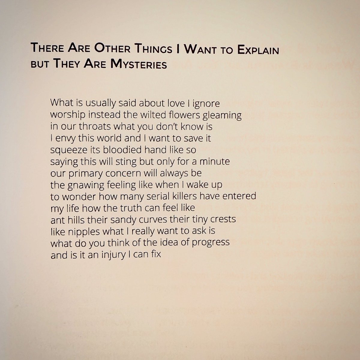 maureenthorson's tweet image. “I envy this world and I want to save it” A poem by Morgan Parker.