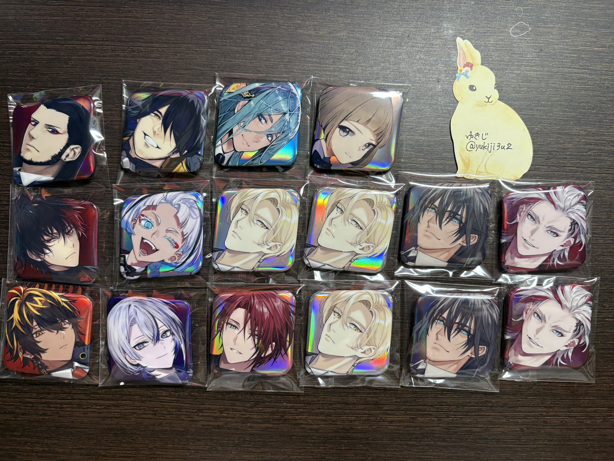 【刀剣乱舞】大本丸博　十周年　祝装　スクエア缶バッジ　山姥切長義 刀剣乱舞 大本丸博 祝装 スクエア缶バッジ 山姥切長義（りーら