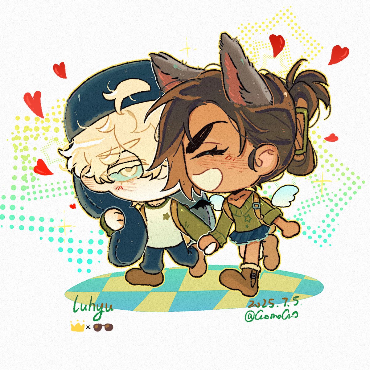 家1恶魔小兔楚楚可怜，家0天使小狼霸气外露
#luhyu 
 #lukahyuna