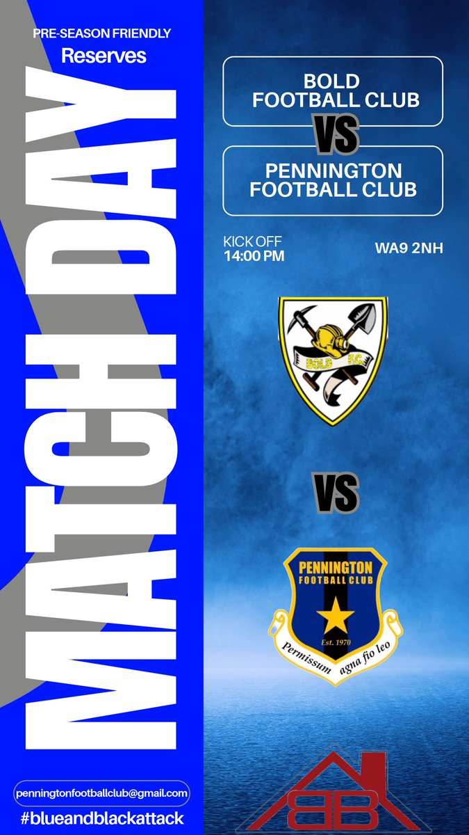 Football is back!⚽️
It’s game day which sees both the 1st and Reserve teams in action for their opening friendlies of pre season. 
It should be a good run out for all involved, getting some well needed minutes in the tank🔵⚫️ 
#blueandblackattack