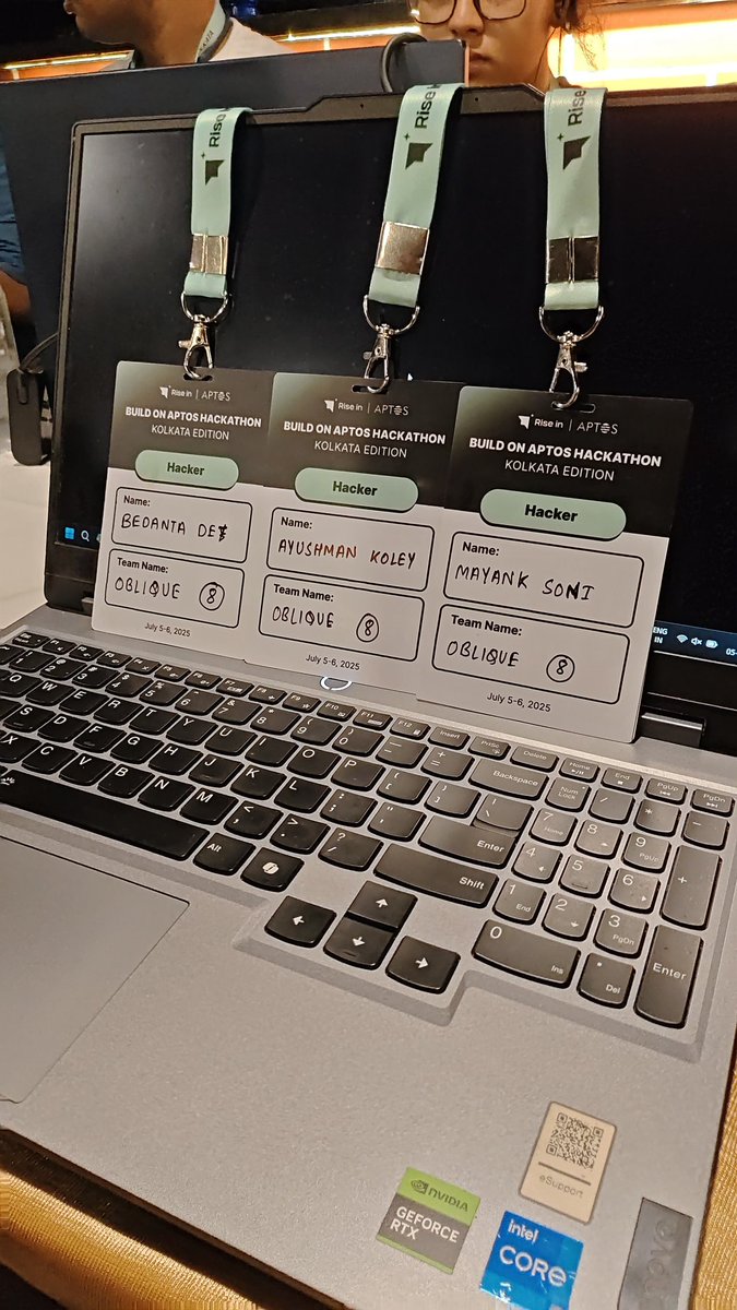 imayank9142's tweet photo. Just checked in for the @Aptos hackathon! Gearing up to build something wild on Move , ideas flowing, coffee brewing, let’s make this legendary💥 #AptosHackathon #Web3 #BUIDLb @AyushmanKoley @bedant_a_  @riseinweb3 @SahityaRoy07 @Abhishe29250635 @Aryan59245951 @SATYAMS78180802 https://t.co/clRtCTAekU