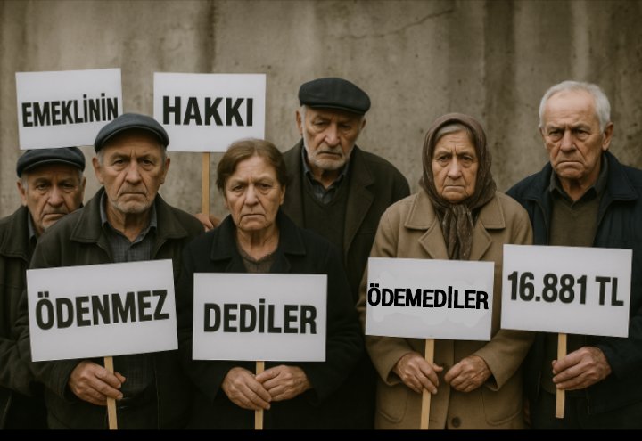 EMEKLİNİN HAKKI ÖDENMEZ DEDİLER ÖDEMEDİLER ⁉️
🗣️ 16.881 ₺

#EytEfKadıköydenSesleniyor
<a href="/_cevdetyilmaz/">Cevdet Yılmaz</a> <a href="/isikhanvedat/">Prof. Dr. Vedat Işıkhan</a> 
Özgür Özel Mansur Yavaş Sözcü 
Sıra Melih Gökçek Binance Manavgat CHP'li Maximin Doping 
Adana Zeydan Karalar Erbakan 
Abdurrahman Tutdere Muhittin Böcek Adıyaman
