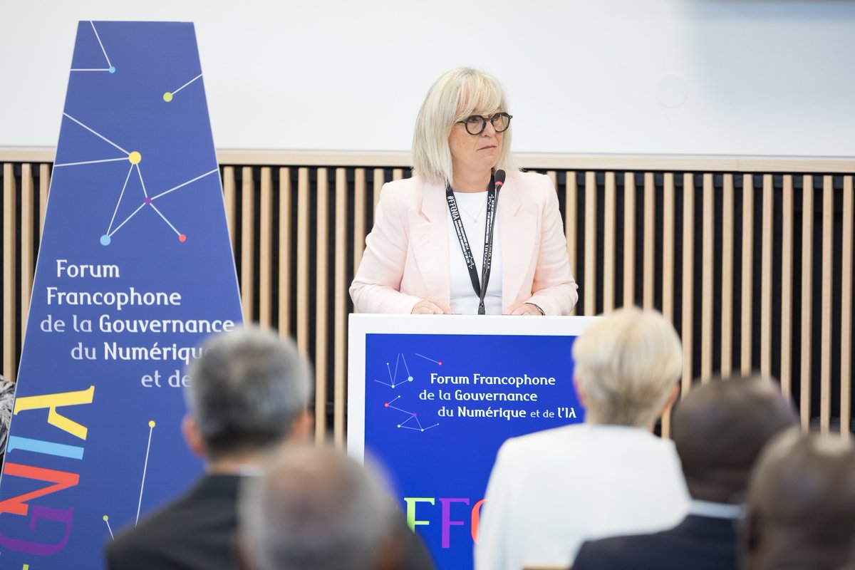 La Francophonie (@oifrancophonie) on Twitter photo L’Administratrice de l’OIF, <a href="/Sthilairec/">Caroline St-Hilaire</a>, a ouvert #FFGNIA 2025 à Genève.
Elle a rappelé que ce forum est une plateforme d’action essentielle pour renforcer l’inclusion #numérique, promouvoir la souveraineté des données et encourager le développement de modèles de langage adaptés L’Administratrice de l’OIF, <a href="/Sthilairec/">Caroline St-Hilaire</a>, a ouvert #FFGNIA 2025 à Genève.
Elle a rappelé que ce forum est une plateforme d’action essentielle pour renforcer l’inclusion #numérique, promouvoir la souveraineté des données et encourager le développement de modèles de langage adaptés
