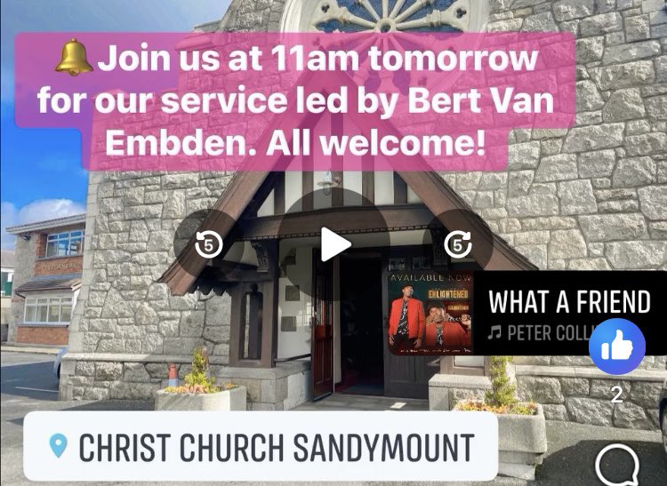 christ_dublin's tweet photo. This Sunday our visiting preacher is Bert Ban Embden and, as always with Bert, it promises to be a joyful musical occasion. 11am - all welcome! 😀✝️ https://t.co/SjFKaxGKQI