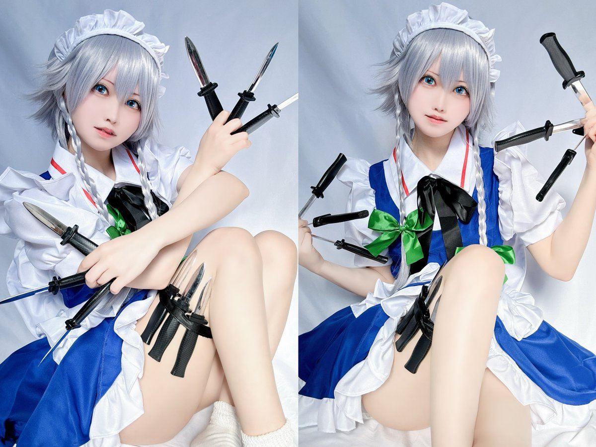 咲夜さんのナイフの持ち方どっちが好き〜？🗡️

#東方Project