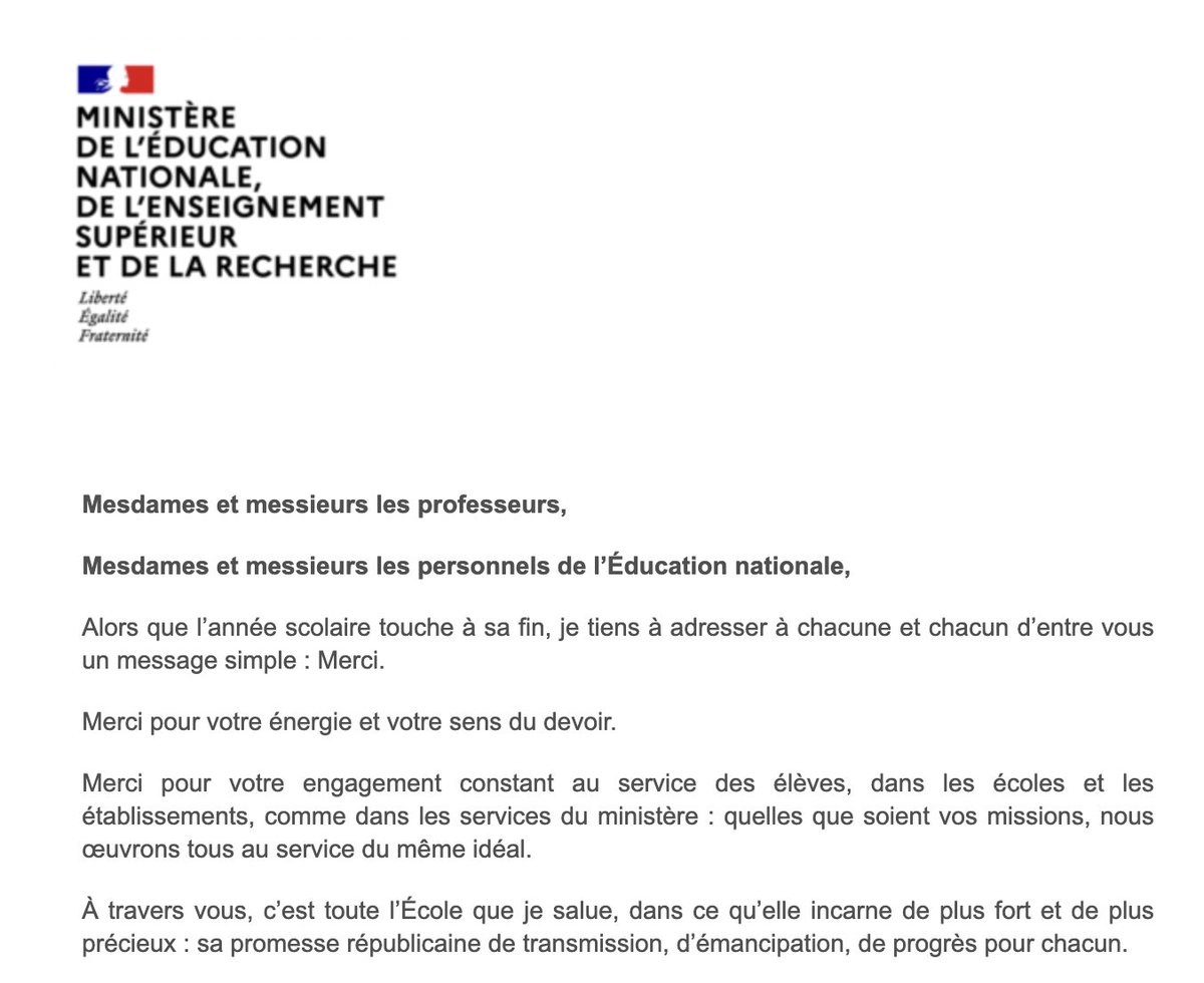 Ithyphallique's tweet image. Madame @Elisabeth_Borne, merci pour votre courrier. Toutefois, de mon côté, je ne vous remercie pas d'abandonner les mesures annoncées d'accélération de la classe normale. Ni pour les mesures salariales inexistantes ! On ne paie pas les profs avec de la monnaie de singe ! ❌