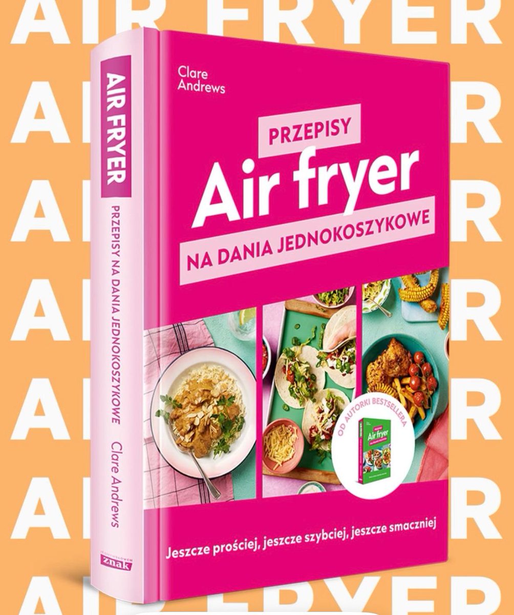 AirFryerUk's tweet photo. Excited to share the Polish cover of my latest cookbook! 🇵🇱✨

This is the second of my books published in Poland by the amazing team at Znak. So proud to see these recipes finding new homes around the world 💛

#CookbookLaunch #Poland #Znac #AirFryerRecipes #AuthorLife https://t.co/It3FuF4PPl