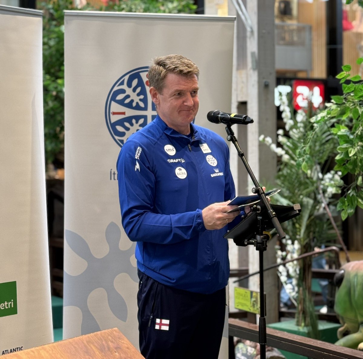 Tinganes's tweet image. 🇫🇴 Today, PM Johannesen spoke at the launch event for the Faroese athletes heading to the Island Games 2025 in Orkney, wishing them strength, pride and success on the international stage!🏅#IslandGames2025 #Orkney2025