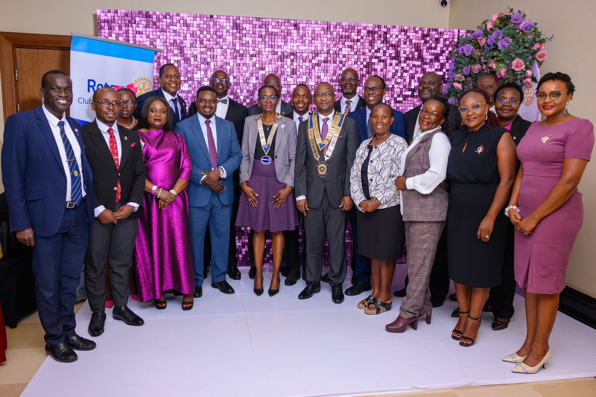 EmmaLukeera's tweet image. We were honored to welcome District Governor Geoffrey Kitakule to our Rotary Club of Kampala on the occasion of his Official Visit and Installation of our 68th President, Jackie Ayuya Mukasa.
I am happy to be serving as Club Secretary, this Rotary Year, as we Unite For Good.