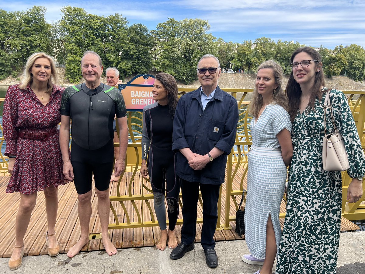 Daniel-Georges Courtois (@dgcourtois) on Twitter photo Ce matin, la Seine s’ouvre officiellement à la baignade sur trois sites dont #Grenelle , et c’est gratuit 🎉<a href="/Philippe_Goujon/">Philippe Goujon</a> <a href="/AgnesEvren/">Agnes Evren</a> <a href="/patrick_ollier/">Patrick OLLIER</a>
Un moment fort symbolisant l’héritage vert des JO 2024 : 1,4 Md € investis avec la participation de <a href="/GrandParisMGP/">Métropole du Grand Paris</a> Ce matin, la Seine s’ouvre officiellement à la baignade sur trois sites dont #Grenelle , et c’est gratuit 🎉<a href="/Philippe_Goujon/">Philippe Goujon</a> <a href="/AgnesEvren/">Agnes Evren</a> <a href="/patrick_ollier/">Patrick OLLIER</a>
Un moment fort symbolisant l’héritage vert des JO 2024 : 1,4 Md € investis avec la participation de <a href="/GrandParisMGP/">Métropole du Grand Paris</a>