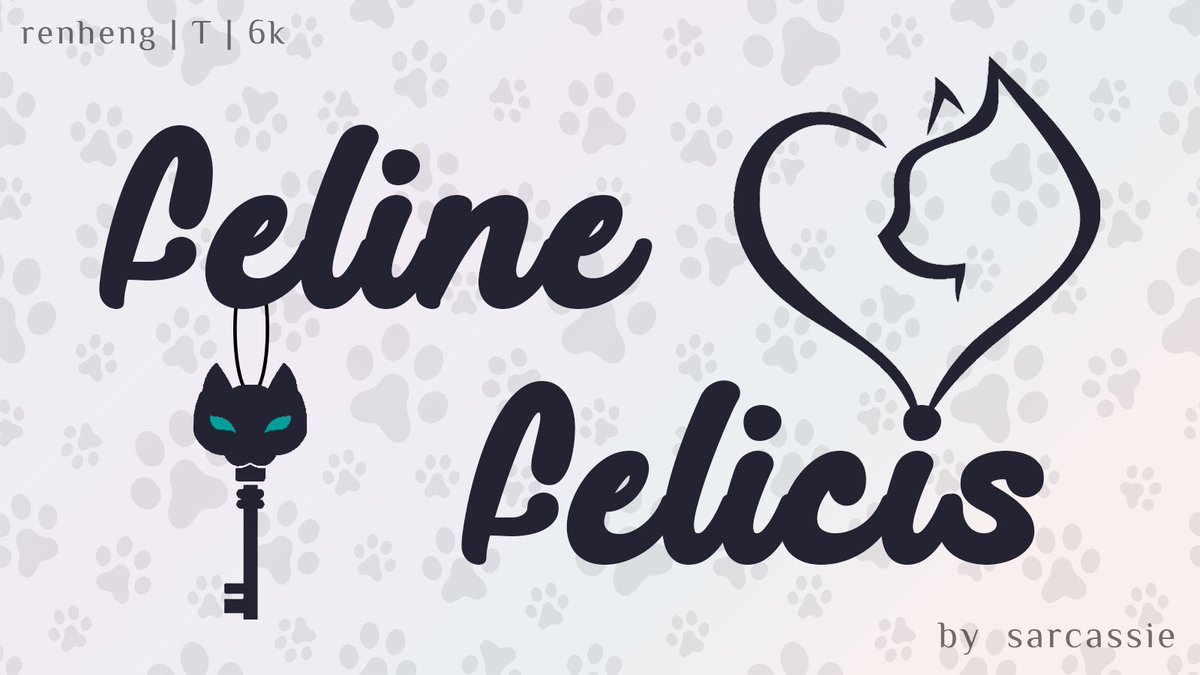 sarcassieFICS's tweet photo. The quiet life of Luofu comes to an end when the town’s most mysterious bachelor, Dan Heng, makes a sudden announcement:

‘I will marry the one who opens my front door with the key around my cat’s neck.’

—

𑄝  ‘feline felicis’ — a #renheng story  𑄝

🔗: https://t.co/vTShHENSa0 https://t.co/Q4aPZ1xcfq